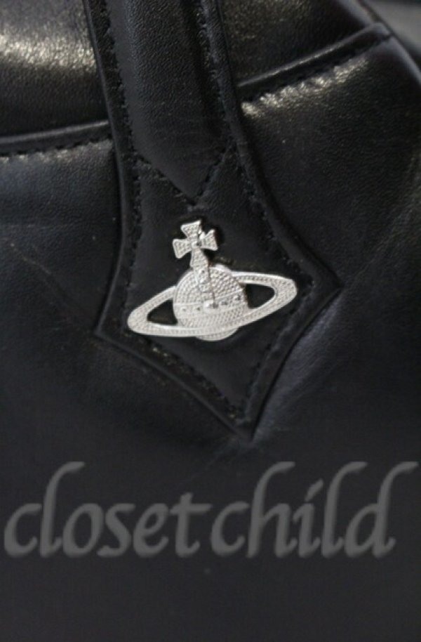 画像2: ヴィヴィアンウエストウッド 中古 / classical bag(small)（クラシカルバッグ）  ブラック  O-25-11-09-110-ba-IG-OS (2)