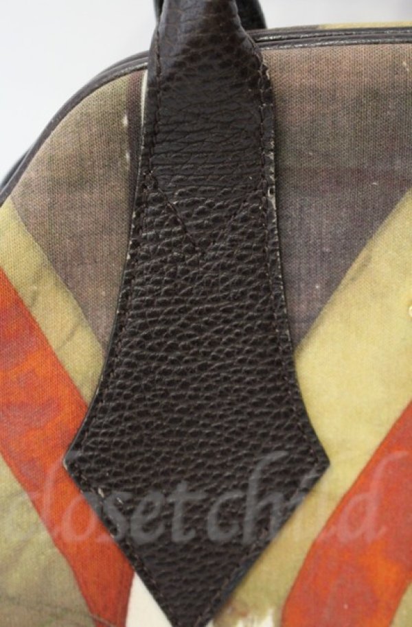 画像3: ヴィヴィアンウエストウッド 中古 / ユニオンジャックヤスミンバッグ  ブラウン系マルチカラー  O-25-11-09-111-ba-IG-OS (3)