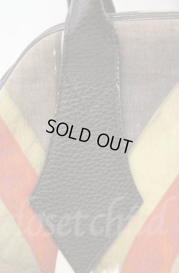 画像3: ヴィヴィアンウエストウッド 中古 / ユニオンジャックヤスミンバッグ  ブラウン系マルチカラー  O-25-11-09-111-ba-IG-OS (3)