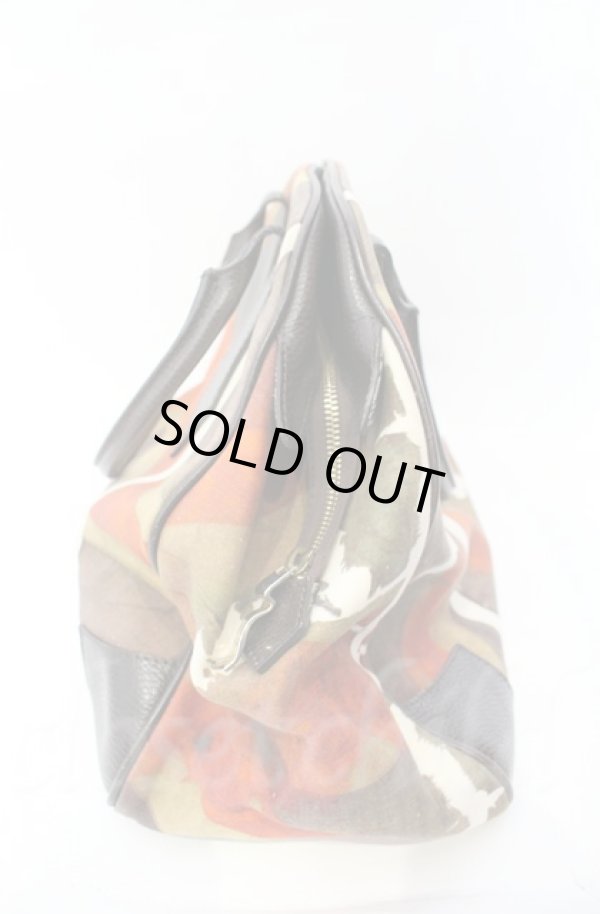 画像4: ヴィヴィアンウエストウッド 中古 / ユニオンジャックヤスミンバッグ  ブラウン系マルチカラー  O-25-11-09-111-ba-IG-OS (4)