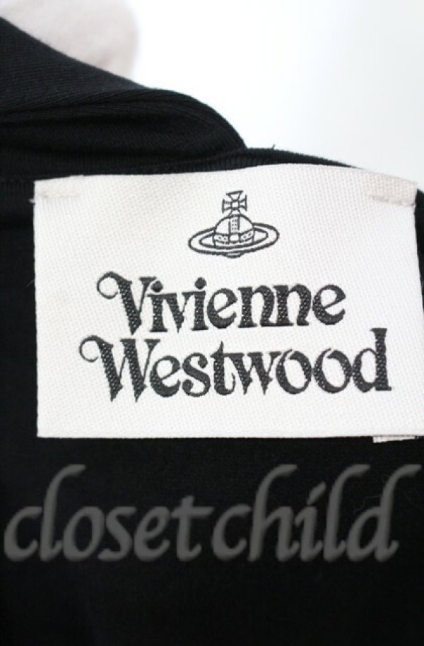 画像4: ヴィヴィアンウエストウッド 中古 / TIMANS JERSEY TOP（ティマンズ ジャージー トップ） S ブラック  O-25-11-09-010-to-IG-OS (4)