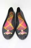 画像2: ヴィヴィアンウエストウッド×Melissa 中古 / バレリーナシューズ 約23.5〜24cm ブラック  O-25-11-09-113-sh-IG-OS (2)