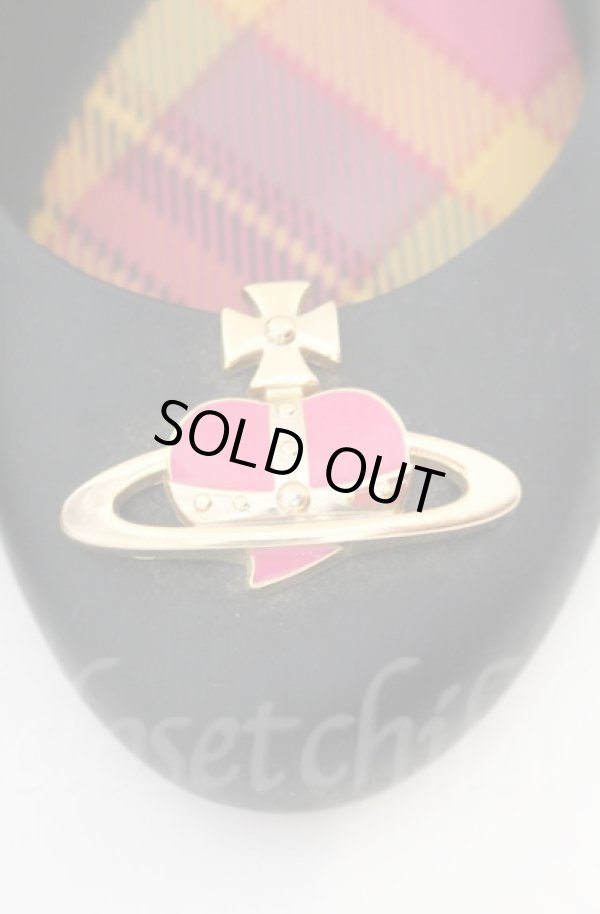 画像3: ヴィヴィアンウエストウッド×Melissa 中古 / バレリーナシューズ 約23.5〜24cm ブラック  O-25-11-09-113-sh-IG-OS (3)