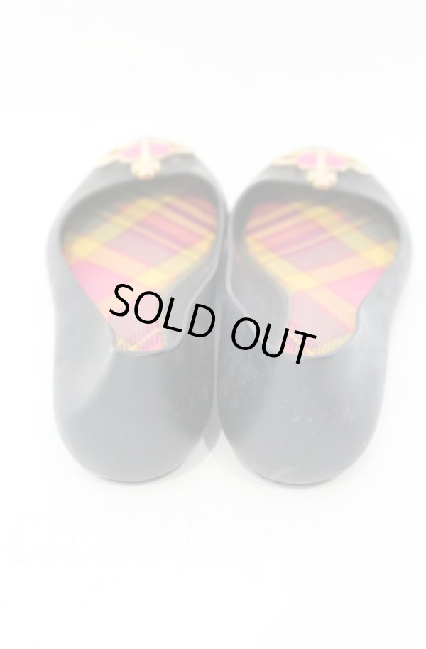 画像5: ヴィヴィアンウエストウッド×Melissa 中古 / バレリーナシューズ 約23.5〜24cm ブラック  O-25-11-09-113-sh-IG-OS (5)