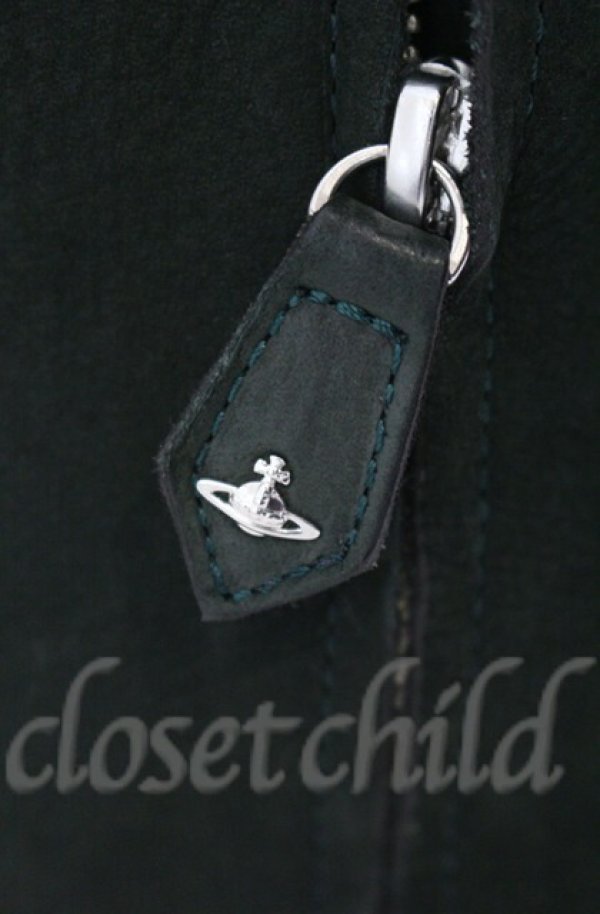 画像6: ヴィヴィアンウエストウッド 中古 / レザーバイカラーロングブーツ 37 ブラウン×グリーン  O-25-11-09-114-sh-IG-OS (6)