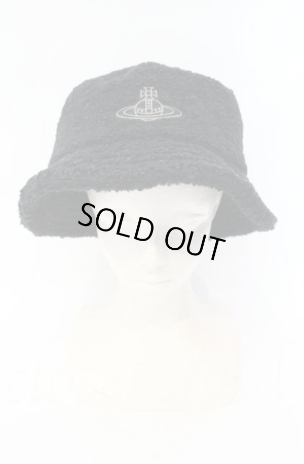 画像2: ヴィヴィアンウエストウッド MAN 中古 / BOA BUCKET HAT（ボアバケットハット）  ブラック  O-25-11-09-115-ha-IG-OS (2)