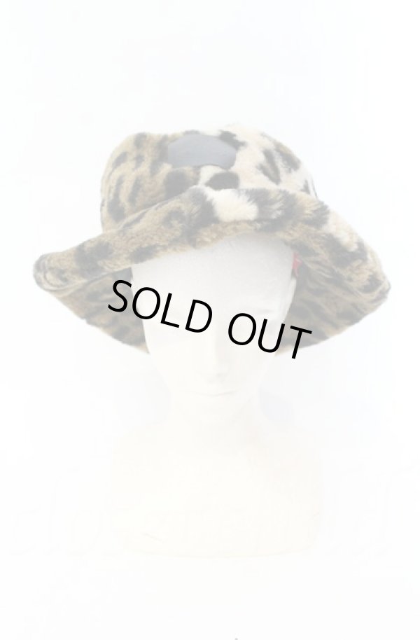 画像2: ヴィヴィアンウエストウッド 中古 / レオパードプリント　ボアバケットハット  ブラウン  O-25-11-09-116-ha-IG-ZH (2)