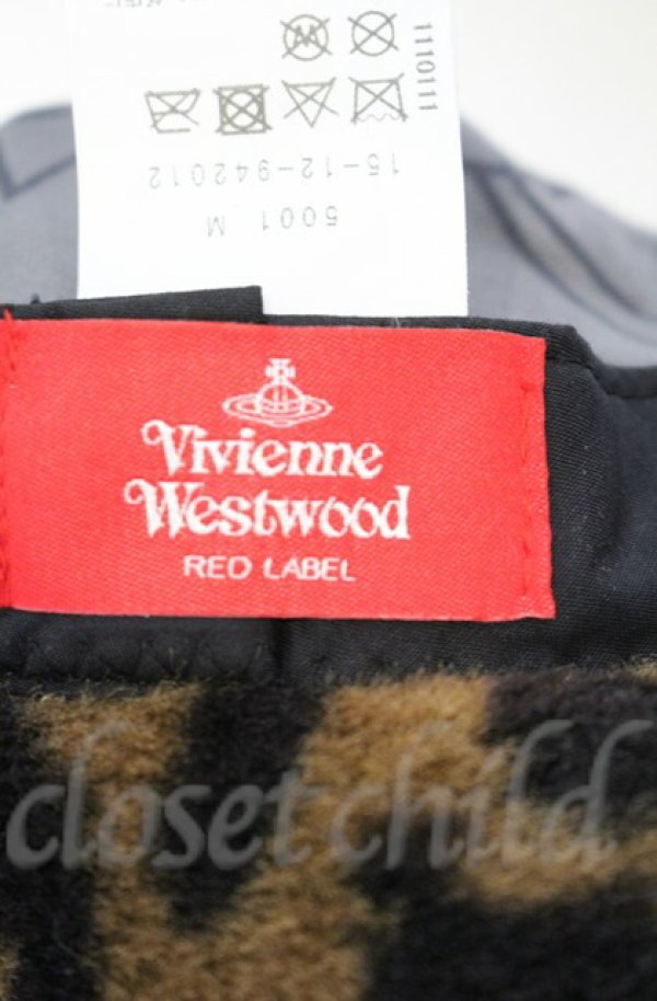 画像6: ヴィヴィアンウエストウッド 中古 / レオパードプリント　ボアバケットハット  ブラウン  O-25-11-09-116-ha-IG-OS (6)