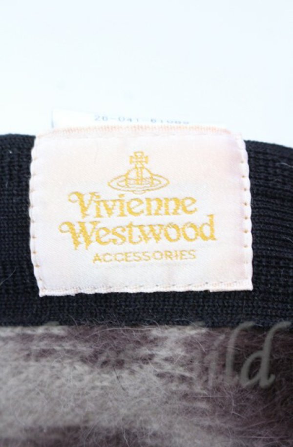 画像6: ヴィヴィアンウエストウッド 中古 / レオパードモヘアベレー帽 S-M ブラウン  O-25-11-09-117-ha-IG-OS (6)