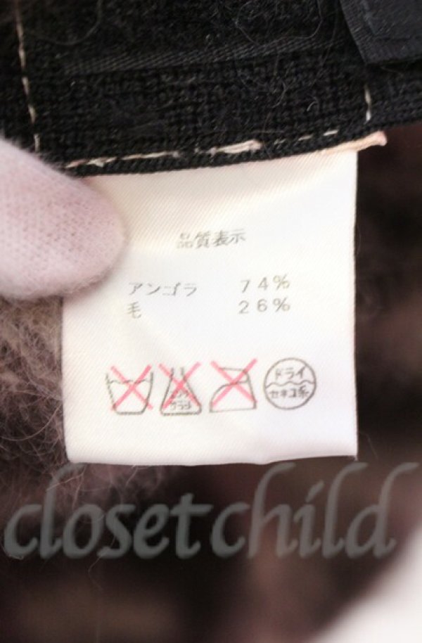 画像7: ヴィヴィアンウエストウッド 中古 / レオパードモヘアベレー帽 S-M ブラウン  O-25-11-09-117-ha-IG-OS (7)