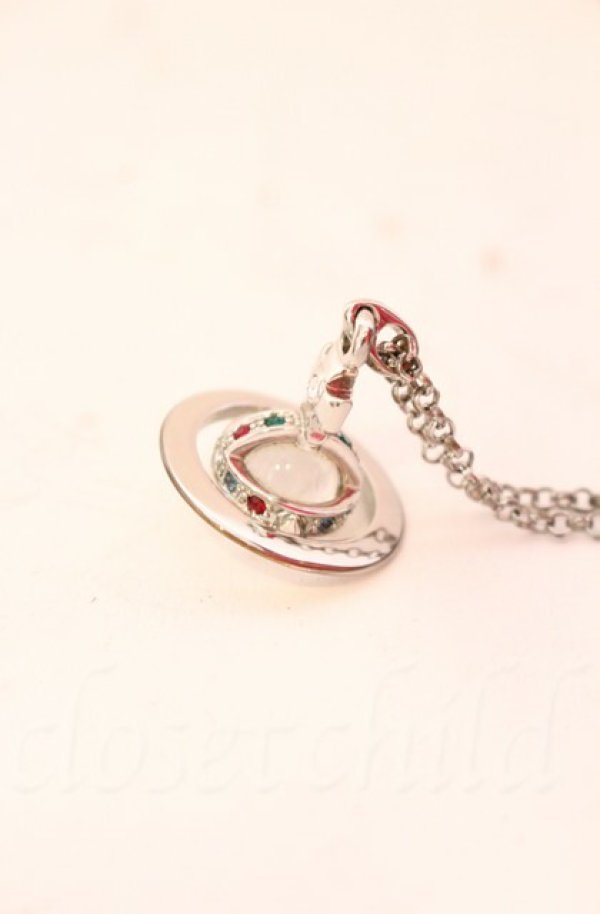 画像2: ヴィヴィアンウエストウッド 中古 / tiny orb pendant（タイニーオーブペンダント）  ガンメタ  O-25-11-09-121-nl-IG-OS (2)
