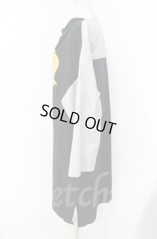 画像3: ヴィヴィアンウエストウッド 中古 / トルコオーガニック天竺Twin Eagle ワンピース（ツインイーグル） 00 ブラック×グレー  O-25-11-09-012-op-IG-OS (3)