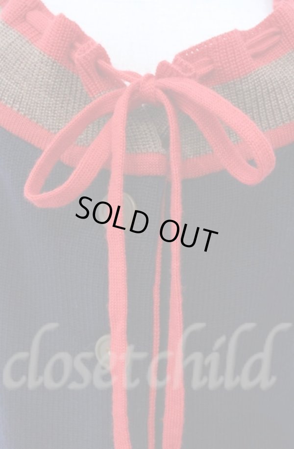 画像2: ヴィヴィアンウエストウッド 中古 / ザルツブルグカーディガン 00 ブラック×レッド×ブラウン  O-25-11-09-013-to-IG-OS (2)