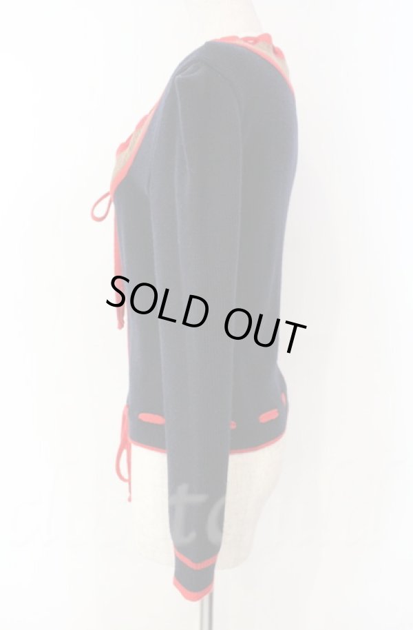 画像3: ヴィヴィアンウエストウッド 中古 / ザルツブルグカーディガン 00 ブラック×レッド×ブラウン  O-25-11-09-013-to-IG-OS (3)