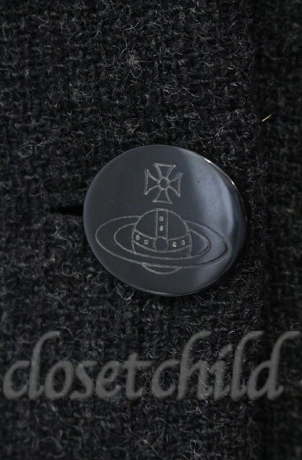 画像2: ヴィヴィアンウエストウッド 中古 / イタリアンカラーウールコート 42 グレー  O-25-11-09-002-co-YM-OS (2)