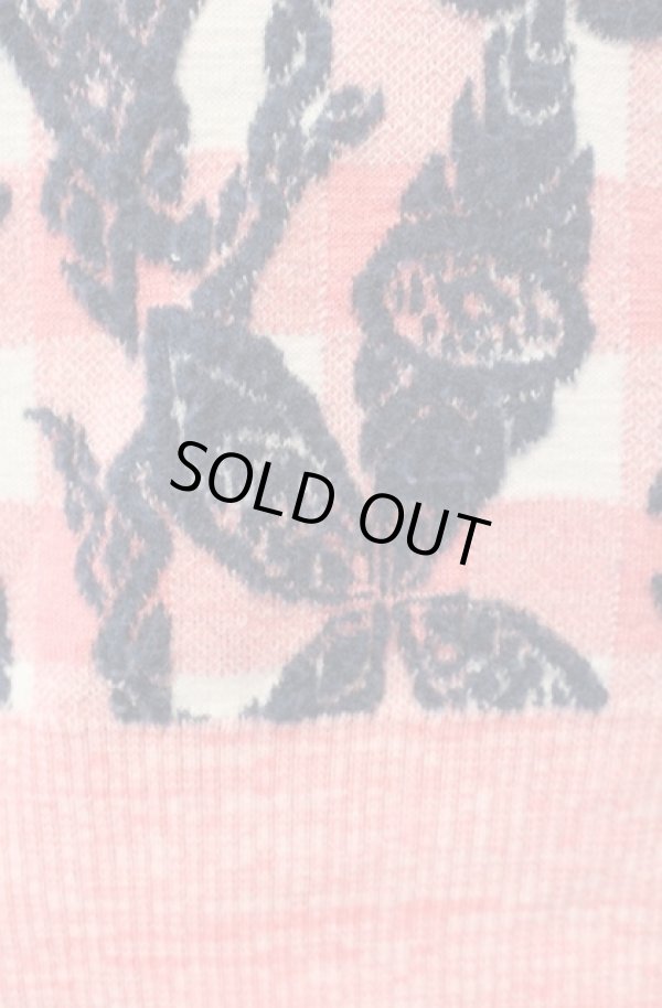 画像2: ヴィヴィアンウエストウッド 中古 / TYROLEAN FLOWER KNITギャザースリーブトップ（チロリアンフラワーニット） 00 ピンク  O-25-11-09-014-to-IG-OS (2)