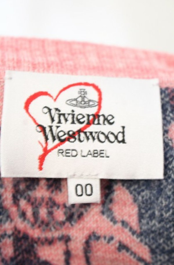 画像5: ヴィヴィアンウエストウッド 中古 / TYROLEAN FLOWER KNITギャザースリーブトップ（チロリアンフラワーニット） 00 ピンク  O-25-11-09-014-to-IG-OS (5)