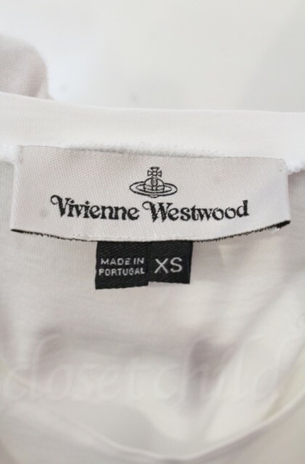 画像5: ヴィヴィアンウエストウッド 中古 / サティアptTシャツ XS ホワイト  O-25-11-09-015-ts-IG-OS (5)