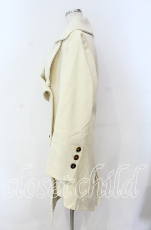 画像3: ヴィヴィアンウエストウッド 中古 / アシンメトリーコート 40 ホワイト  O-25-11-16-002-co-YM-OS (3)