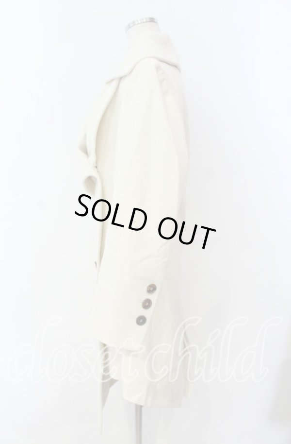 画像3: ヴィヴィアンウエストウッド 中古 / アシンメトリーコート 40 ホワイト  O-25-11-16-002-co-YM-ZH (3)