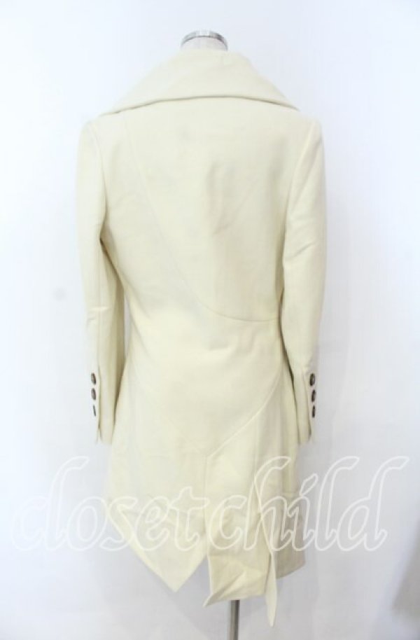 画像4: ヴィヴィアンウエストウッド 中古 / アシンメトリーコート 40 ホワイト  O-25-11-16-002-co-YM-OS (4)