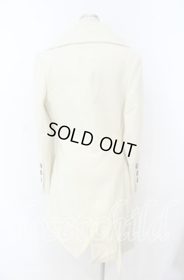 画像4: ヴィヴィアンウエストウッド 中古 / アシンメトリーコート 40 ホワイト  O-25-11-16-002-co-YM-ZH (4)