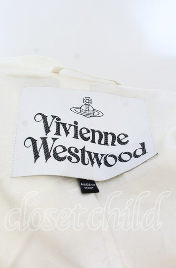 画像5: ヴィヴィアンウエストウッド 中古 / アシンメトリーコート 40 ホワイト  O-25-11-16-002-co-YM-OS (5)