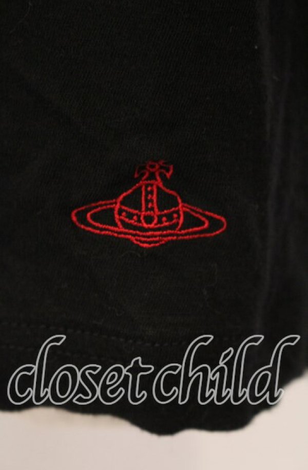 画像2: ヴィヴィアンウエストウッド 中古 / フラワープリントドルマンカットソー  ブラック  O-25-11-16-019-to-YM-OS (2)