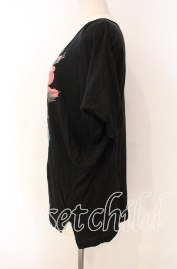 画像3: ヴィヴィアンウエストウッド 中古 / フラワープリントドルマンカットソー  ブラック  O-25-11-16-019-to-YM-OS (3)