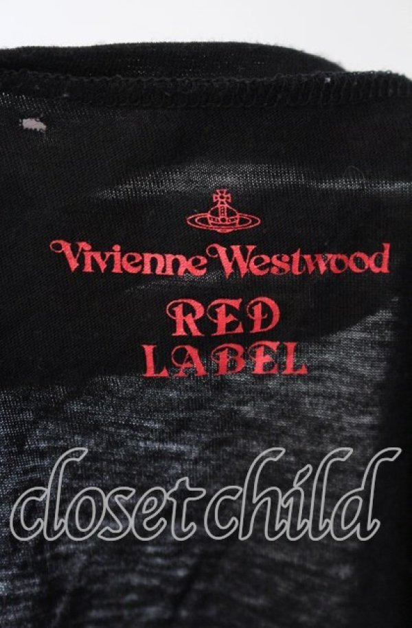 画像6: ヴィヴィアンウエストウッド 中古 / フラワープリントドルマンカットソー  ブラック  O-25-11-16-019-to-YM-OS (6)