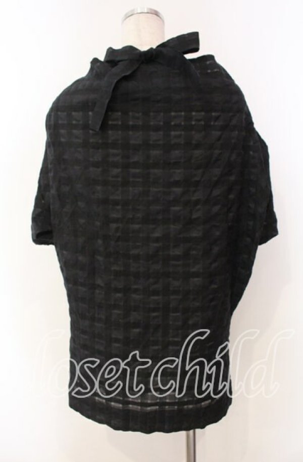 画像4: ヴィヴィアンウエストウッド 中古 / シャドーチェックトップス 2 ブラック  O-25-11-16-020-to-YM-OS (4)