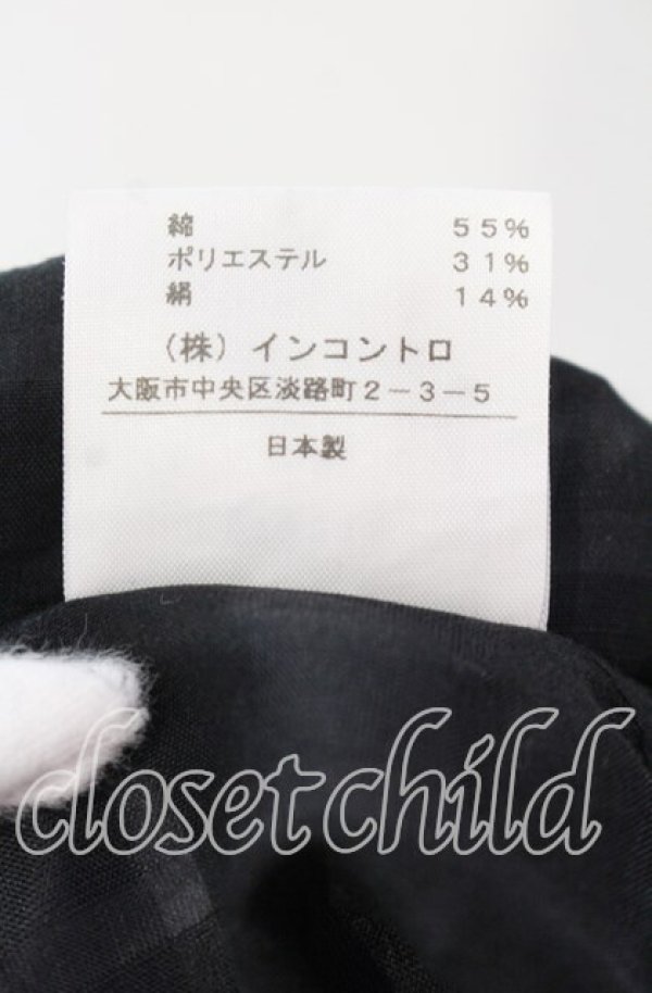 画像6: ヴィヴィアンウエストウッド 中古 / シャドーチェックトップス 2 ブラック  O-25-11-16-020-to-YM-OS (6)