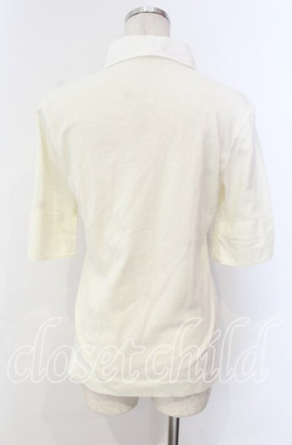 画像4: ヴィヴィアンウエストウッド 中古 / 丸襟シャツ風カットソー 2 オフホワイト  O-25-11-16-022-to-YM-OS (4)
