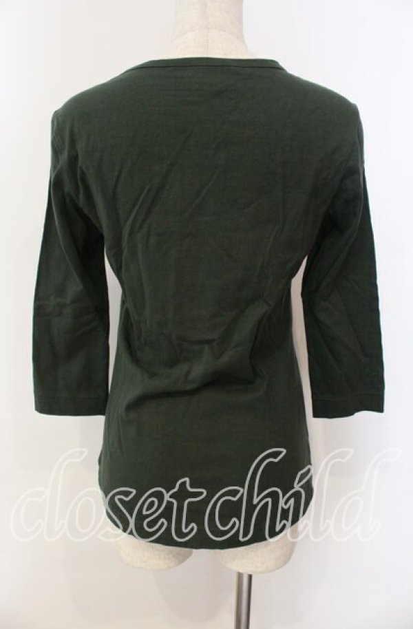 画像4: ヴィヴィアンウエストウッド 中古 / CHOICE 単色オーブ刺繍七分袖カットソー 3 カーキ  O-25-11-16-023-to-YM-OS (4)