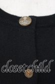 画像2: ヴィヴィアンウエストウッド 中古 / 単色オーブ刺繍ラウンドネックカーディガン 2 ブラック  O-25-11-16-024-to-YM-OS (2)
