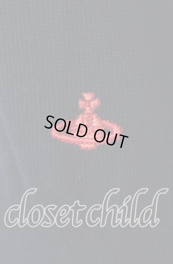 画像3: ヴィヴィアンウエストウッド 中古 / 単色オーブ刺繍ラウンドネックカーディガン 2 ブラック  O-25-11-16-024-to-YM-OS (3)