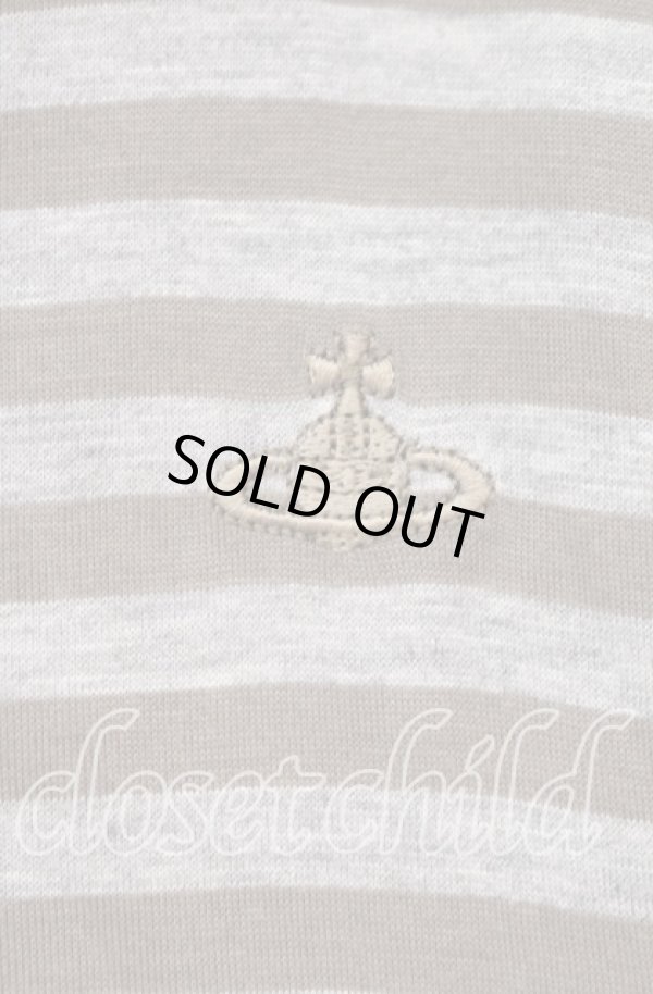 画像4: ヴィヴィアンウエストウッド 中古 / ボーダーカットワンピース 2 グレー  O-25-11-16-029-to-YM-OS (4)