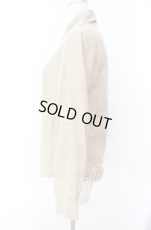 画像3: ヴィヴィアンウエストウッド 中古 / カラーオーブ刺繍タータンチェックシャツ  I ブラウン  O-25-11-16-030-bl-YM-ZH (3)