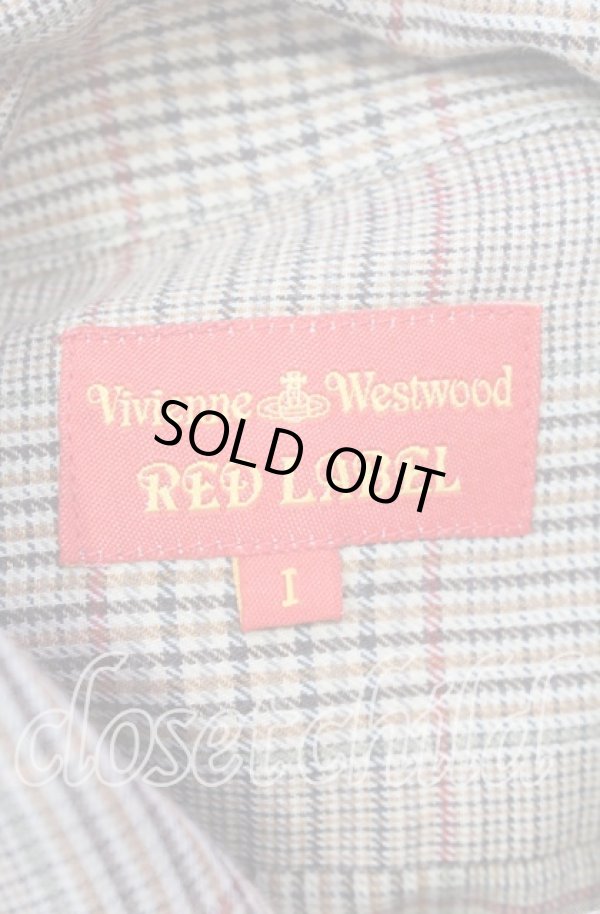 画像5: ヴィヴィアンウエストウッド 中古 / カラーオーブ刺繍タータンチェックシャツ  I ブラウン  O-25-11-16-030-bl-YM-ZH (5)