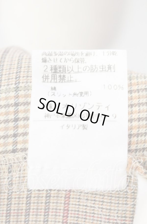 画像6: ヴィヴィアンウエストウッド 中古 / カラーオーブ刺繍タータンチェックシャツ  I ブラウン  O-25-11-16-030-bl-YM-ZH (6)