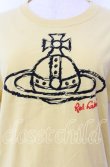 画像2: ヴィヴィアンウエストウッド 中古 / オーガニック天竺ラフステッチオーブ刺繍ボーイズTシャツ 01 イエロー  O-25-11-16-031-ts-YM-OS (2)