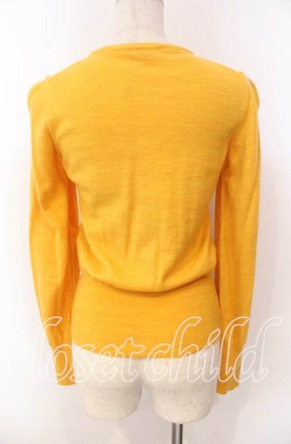 画像5: ヴィヴィアンウエストウッド 中古 / カラーオーブ刺繍カーディガン XS イエロー  O-25-11-16-032-to-YM-OS (5)