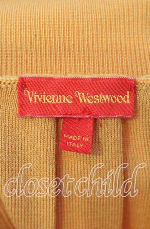 画像5: ヴィヴィアンウエストウッド 中古 / プリーツニットスカート S イエロー  O-25-11-16-033-sk-YM-OS (5)