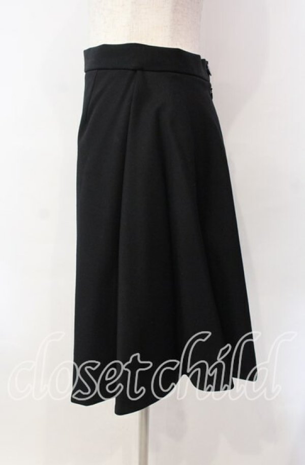 画像2: ヴィヴィアンウエストウッド 中古 / ウールサイドタックスカート 2 ブラック  O-25-11-16-035-sk-YM-OS (2)