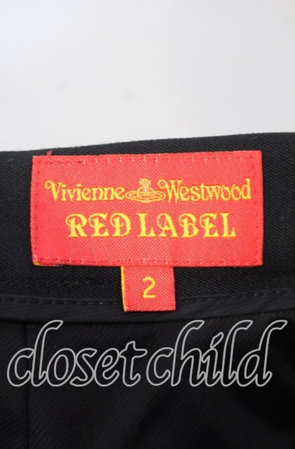 画像5: ヴィヴィアンウエストウッド 中古 / ウールサイドタックスカート 2 ブラック  O-25-11-16-035-sk-YM-OS (5)