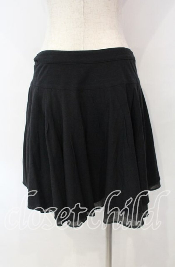 画像3: ヴィヴィアンウエストウッド 中古 / コットンリネンレイヤードスカート 2 ブラック  O-25-11-16-036-sk-YM-OS (3)