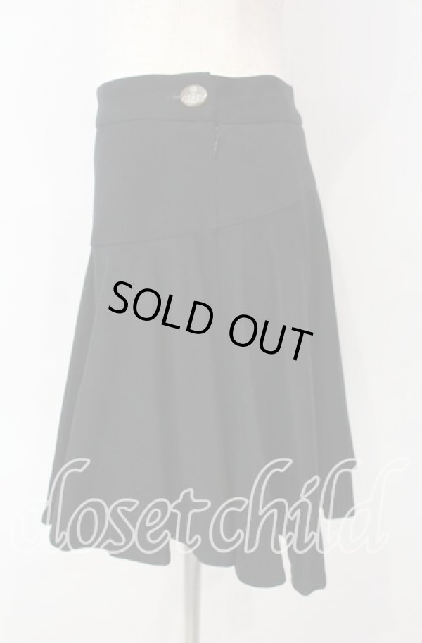 画像2: ヴィヴィアンウエストウッド 中古 / ストレッチコットン切リ替エスカート 2 ブラック  O-25-11-16-037-sk-YM-ZH (2)