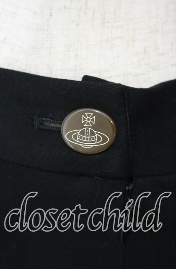 画像3: ヴィヴィアンウエストウッド 中古 / ストレッチコットン切リ替エスカート 2 ブラック  O-25-11-16-037-sk-YM-OS (3)