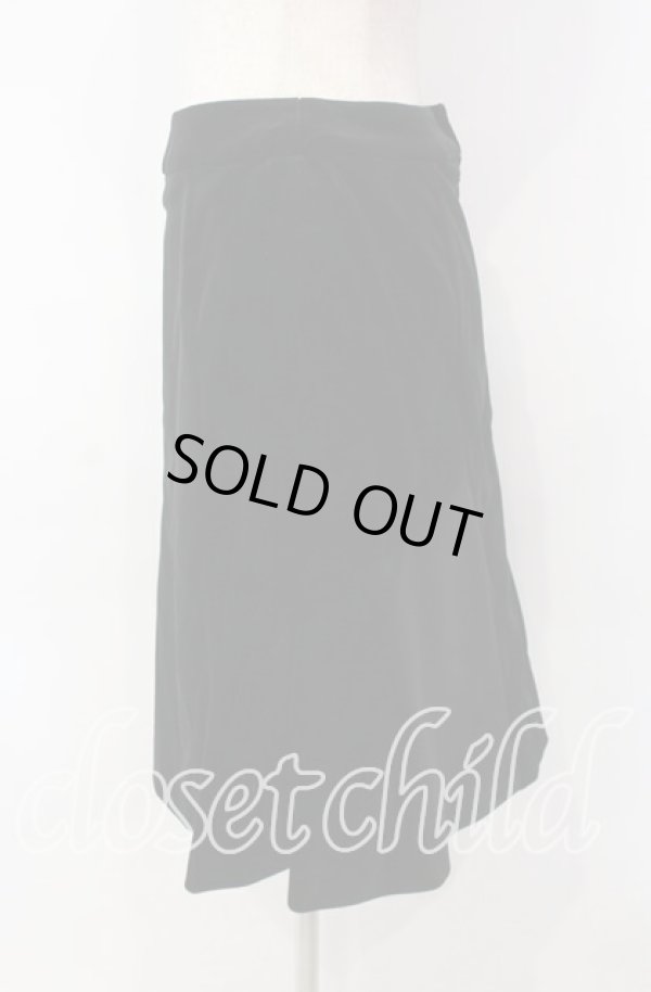 画像2: ヴィヴィアンウエストウッド 中古 / 別珍フレアスカート 2 ブラック  O-25-11-16-038-sk-YM-ZH (2)