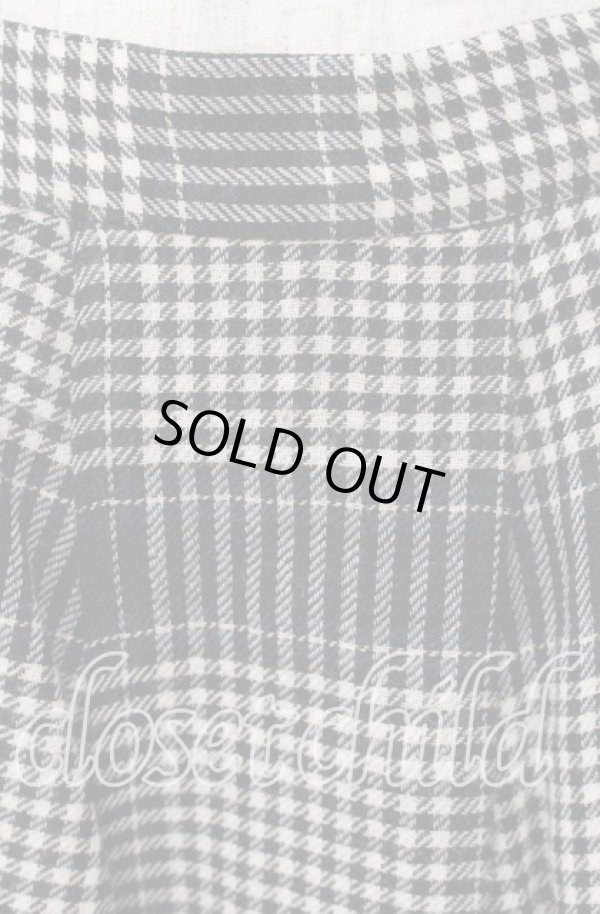 画像2: ヴィヴィアンウエストウッド 中古 / ウールタックチェックスカート 2 グリーンｘブラックｘアイボリー  O-25-11-16-039-sk-YM-OS (2)